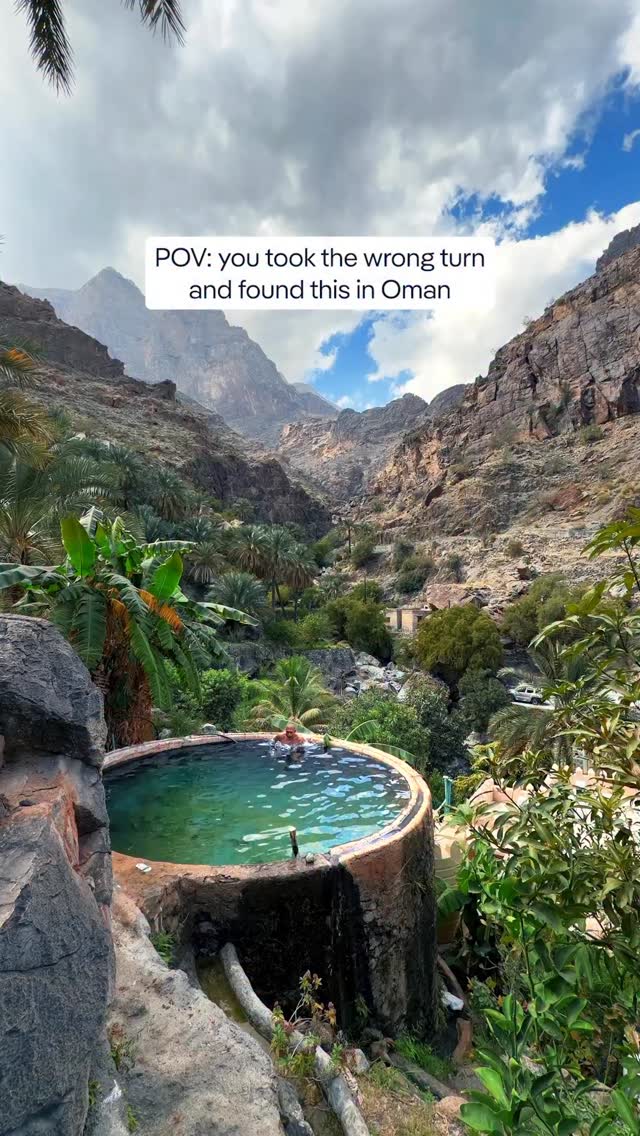 Omani Village Pools in Hajar Mountains