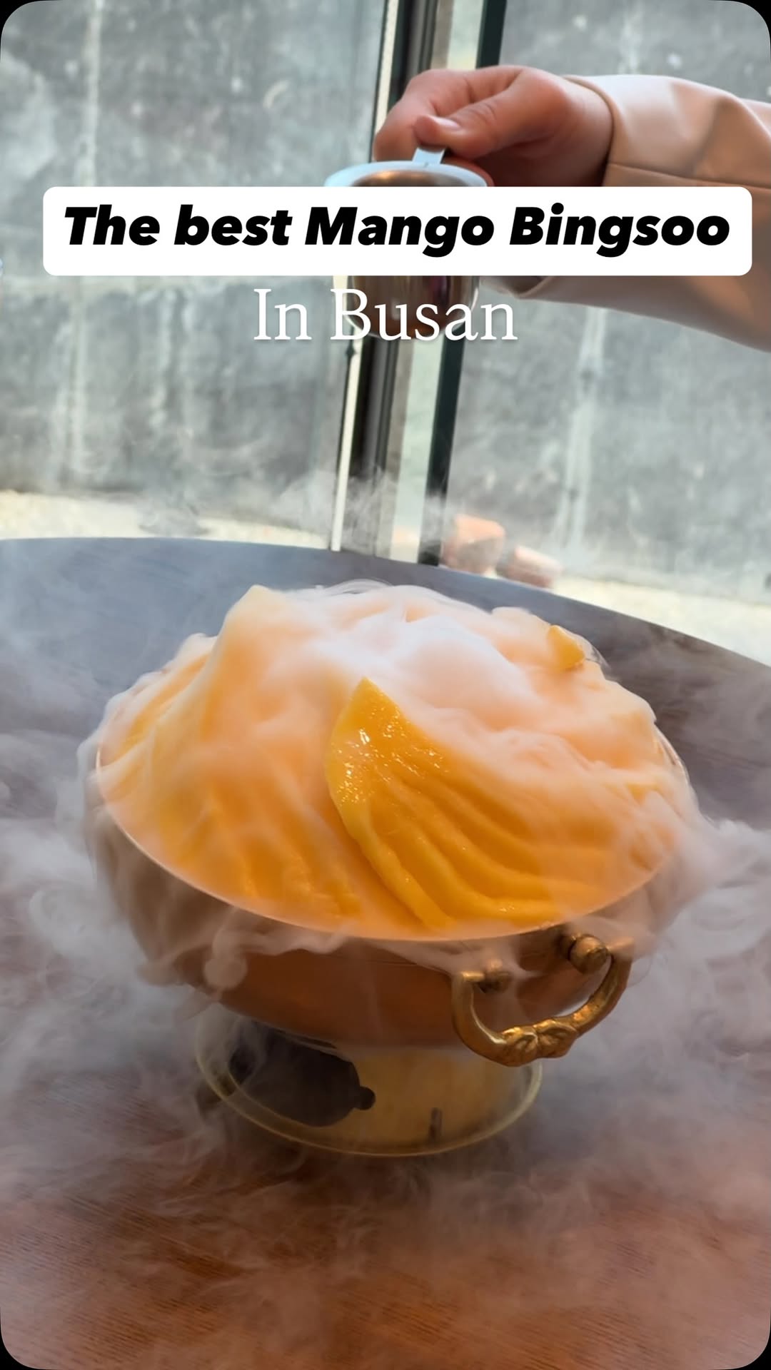 Fresh Mango Bingsoo Near Songdo Beach