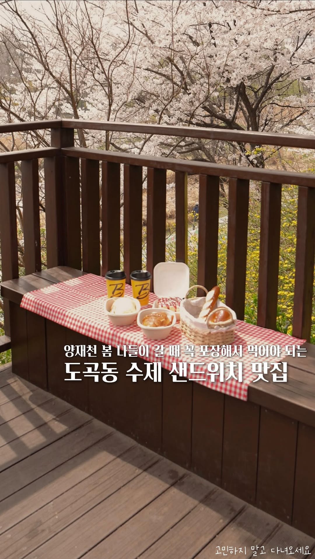 Yangjaecheon Riverside Picnic Sandwiches
