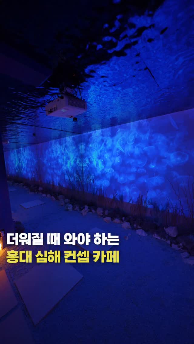 Overdeep Cafe: Deep Blue Hongdae Seascape