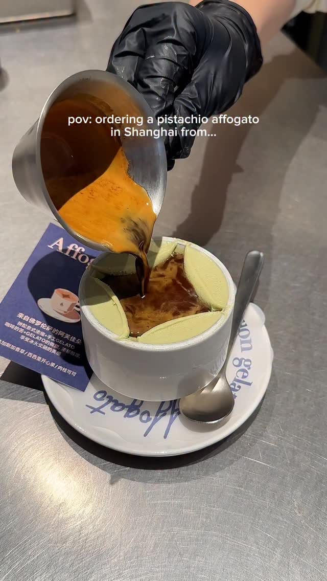 Baker & Spice's Rich Pistachio Affogato