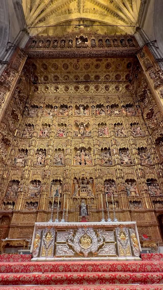 Seville Cathedral's Immense Golden Altarpiece