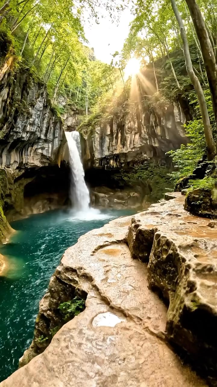 Polylimnio Waterfalls Offer Emerald Swimming Holes