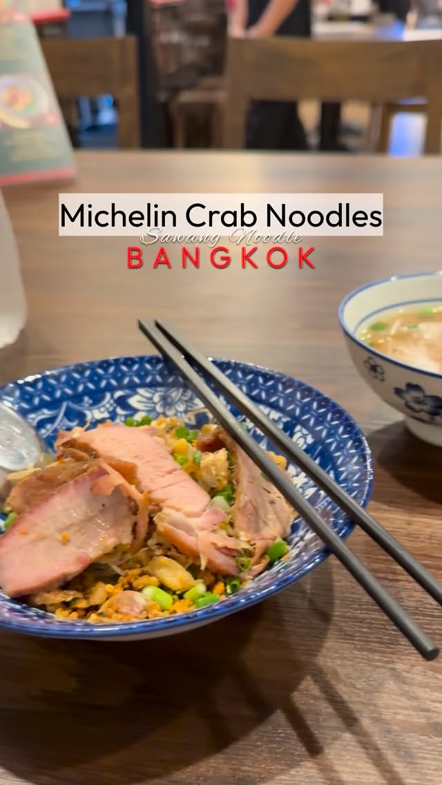 Michelin-Recommended Crab Noodles In Bangkok