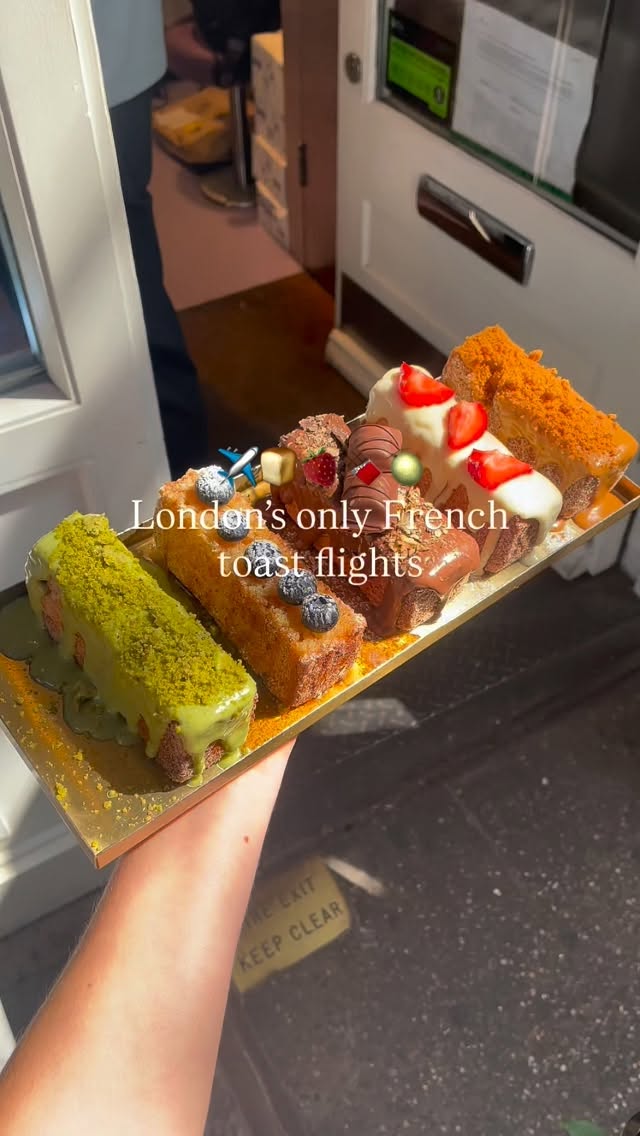 French Toast Flights at Crome London