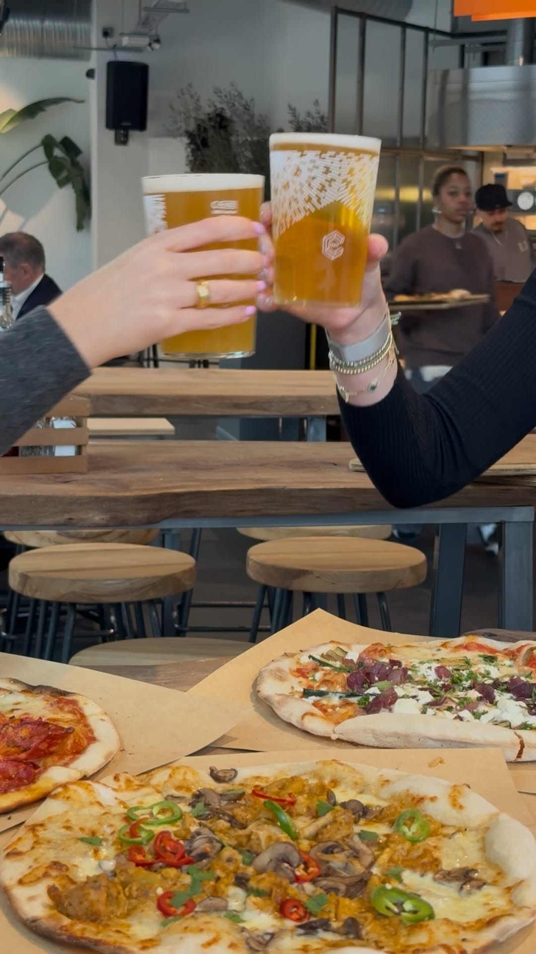 Pizza and Theatre Venues in Wood Wharf