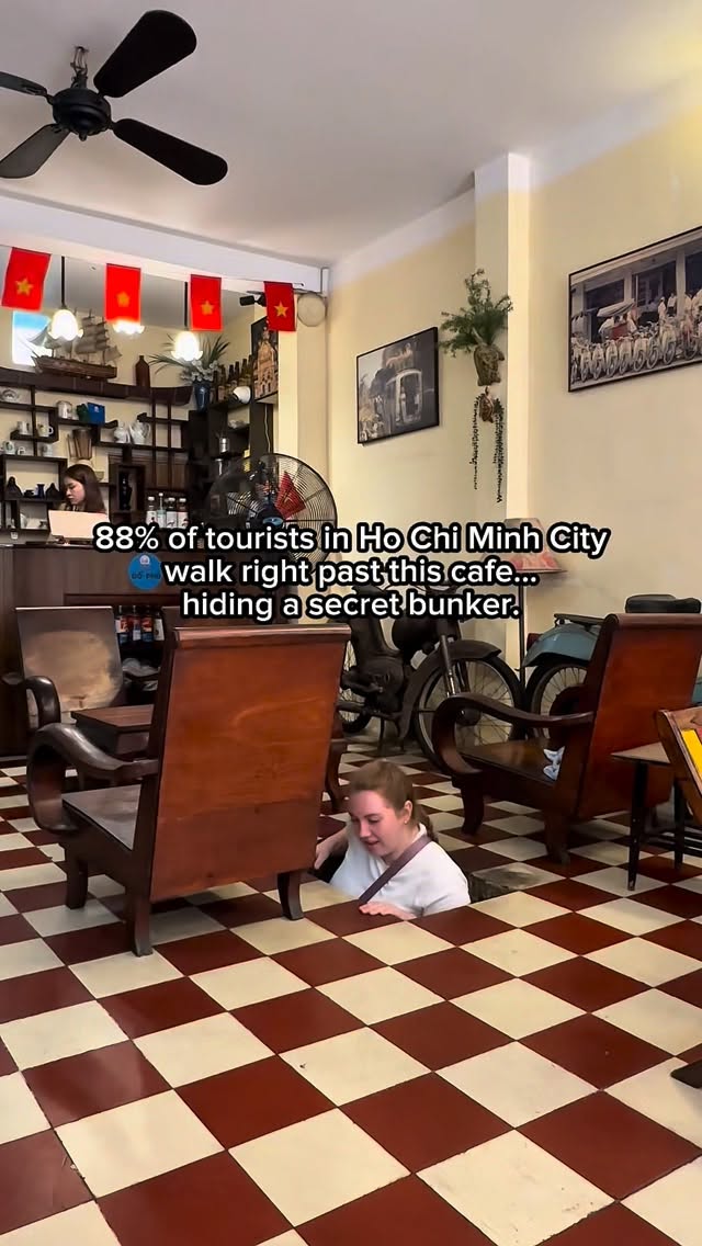 Historic Saigon Cafe With Secret Bunker