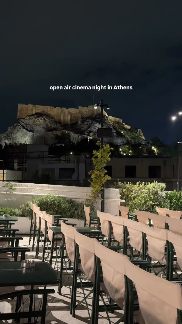 Athens Cinema With Acropolis Views
