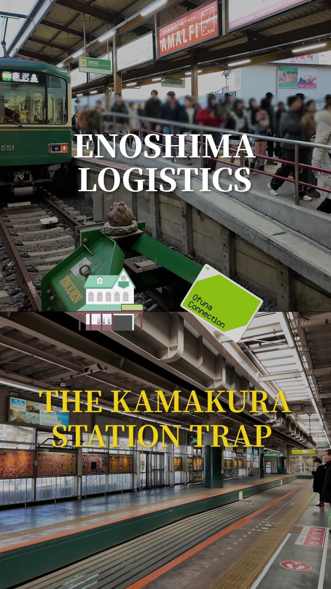 Strategic Route To Enoshima Via Ofuna Station