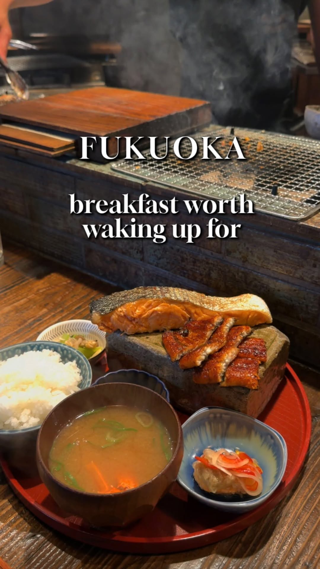 Charcoal-Grilled Breakfast at Robata no Ito Okashi