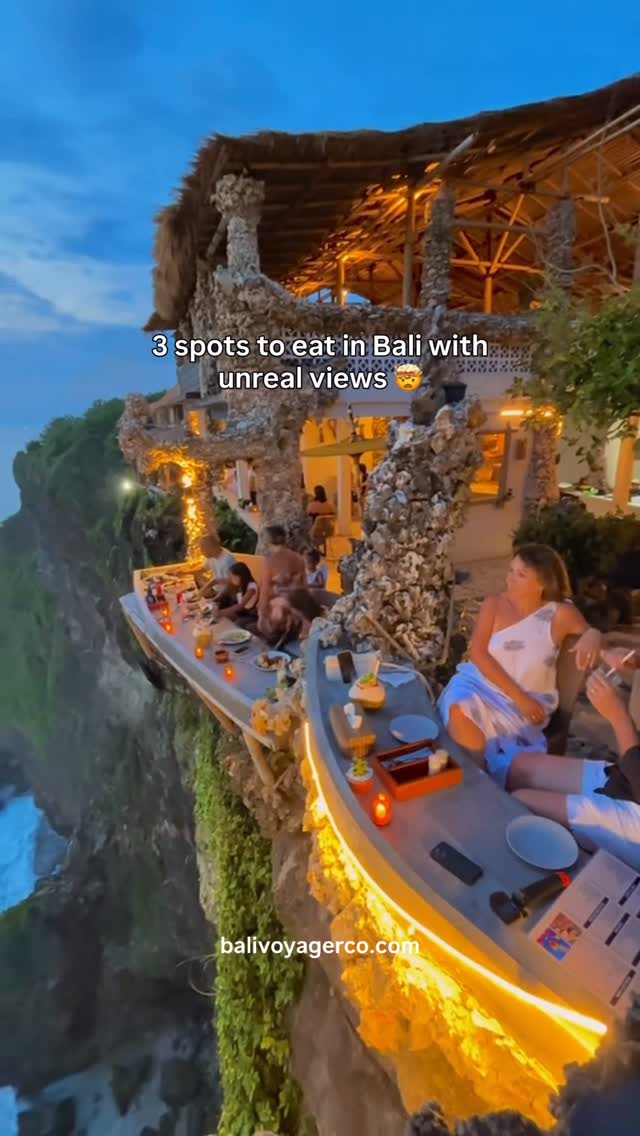 Bali's Best Dining Spots With Stunning Views