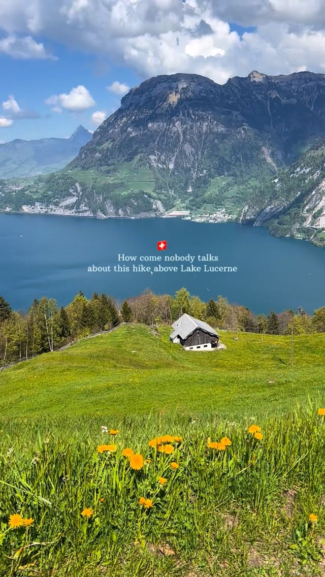Scenic Spring Hike Near Lake Lucerne, Switzerland