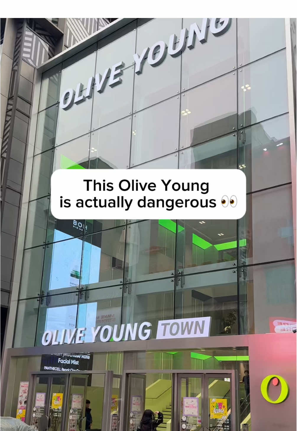 Olive Young Central Myeongdong Town's Extensive Offerings