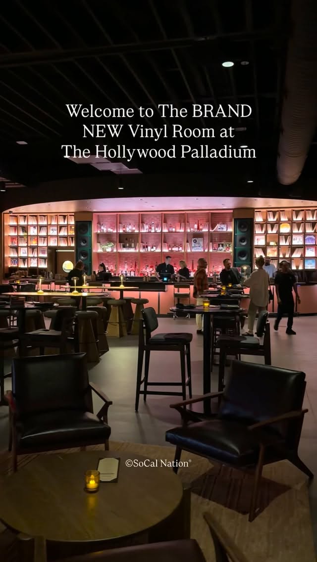 Hollywood Palladium Vinyl Room Offers Pre-Show Dining