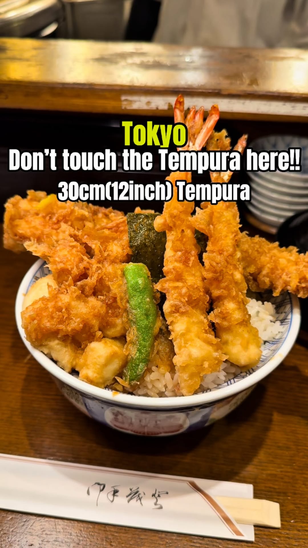 Popular Tempura Restaurant With Long Eel