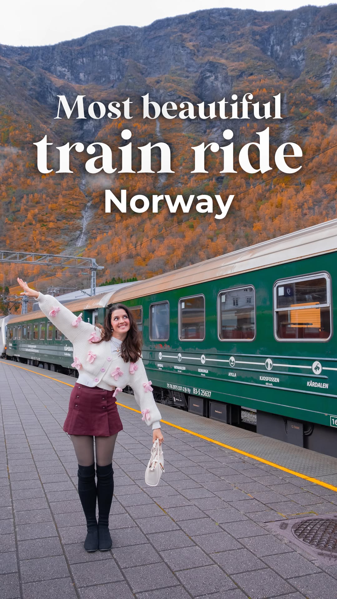 Scenic Train Ride Through Norwegian Fjords
