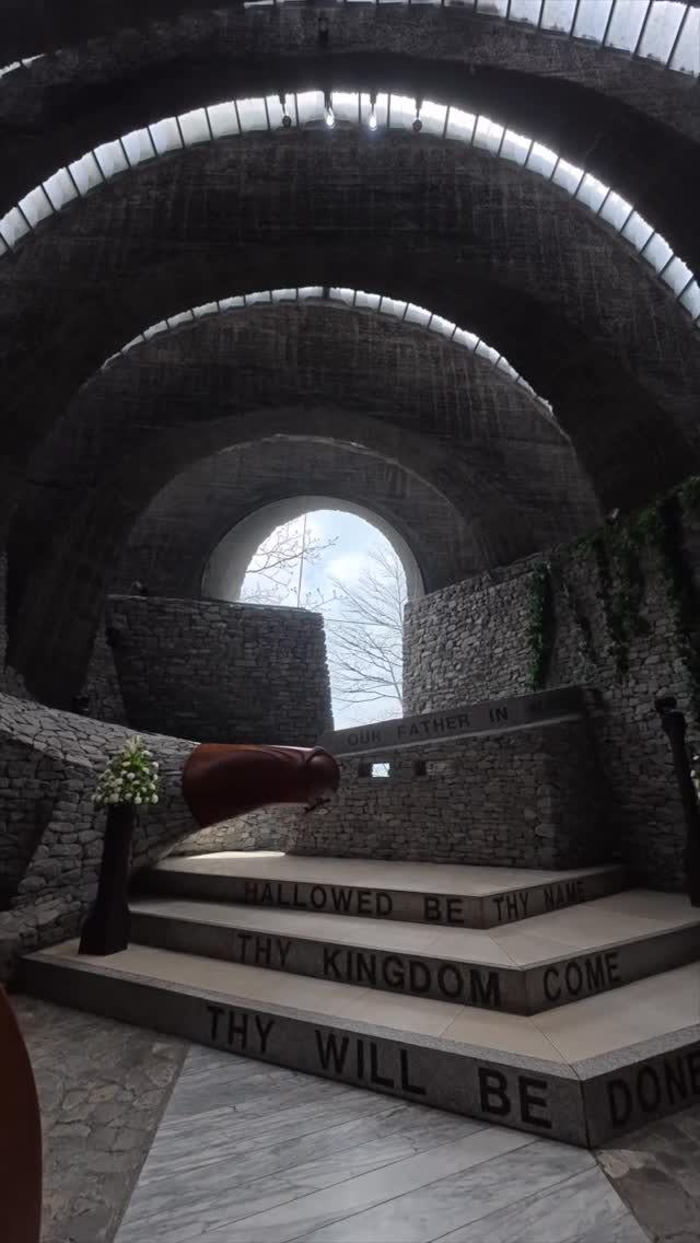 A Grand Stone Church in Karuizawa