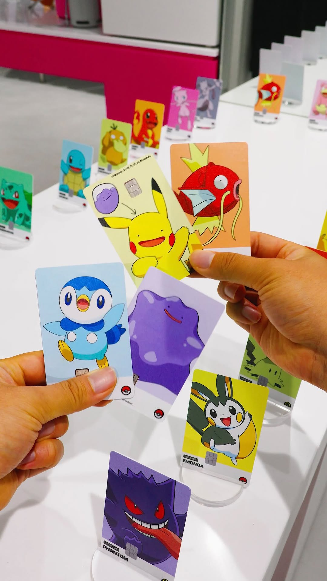 Pokemon Card Stickers at Seoul Forest and Lotte World Mall