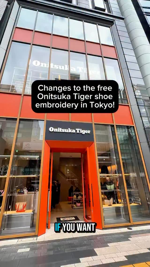 Onitsuka Tiger Offers Embroidery Services At Ginza Store
