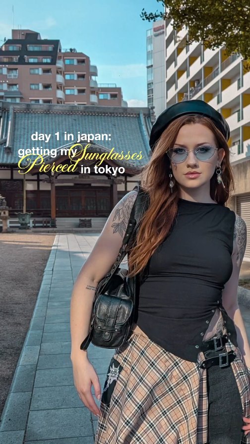 Custom Pierced Sunglasses In Harajuku