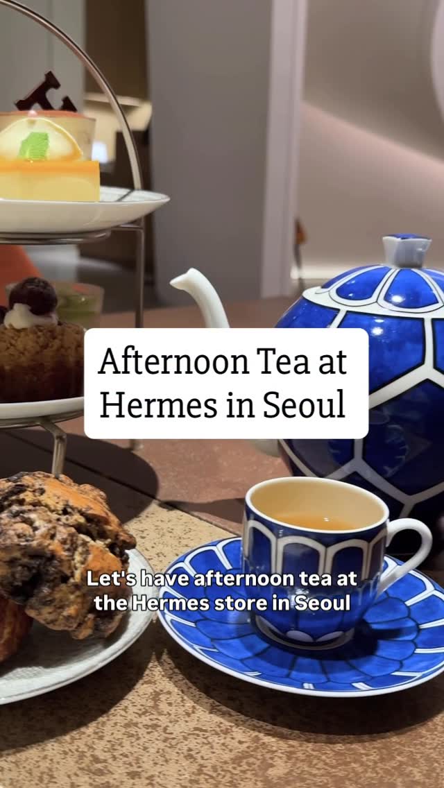 Afternoon Tea Service At Maison Hermes Dosan Park