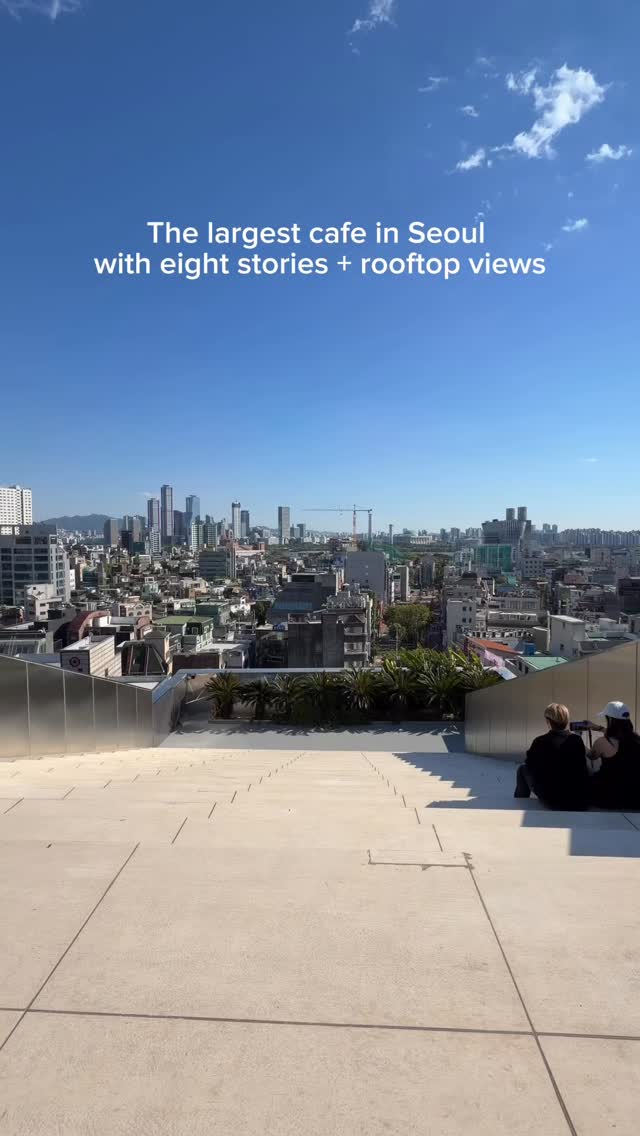 Largest Seoul Cafe With Rooftop View