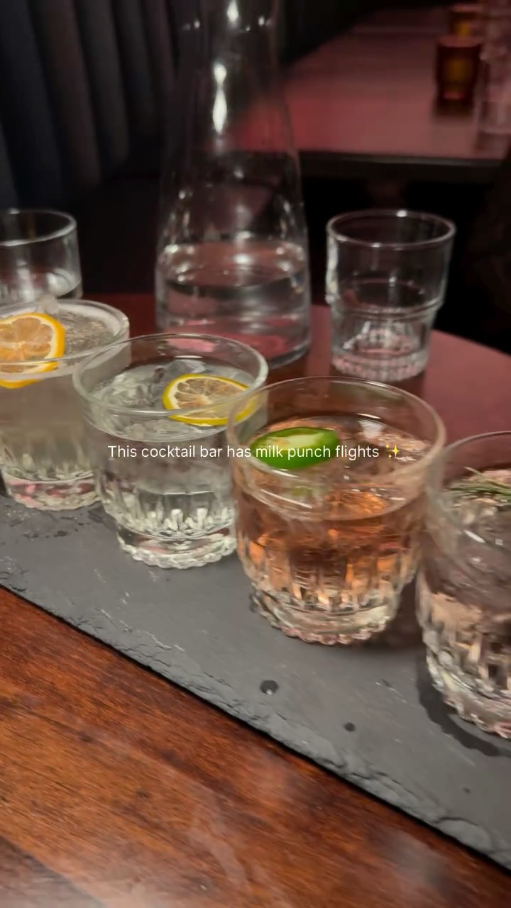 New York City Bar Offers Milk Punch Flights
