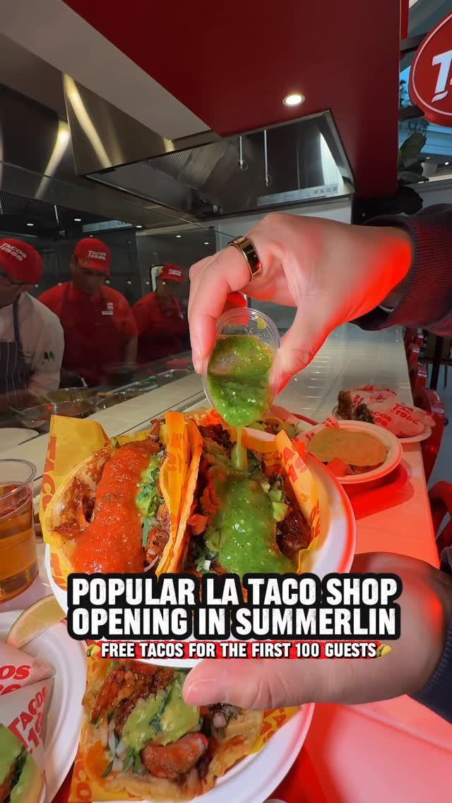 Tacos 1986 Grand Opening In Las Vegas
