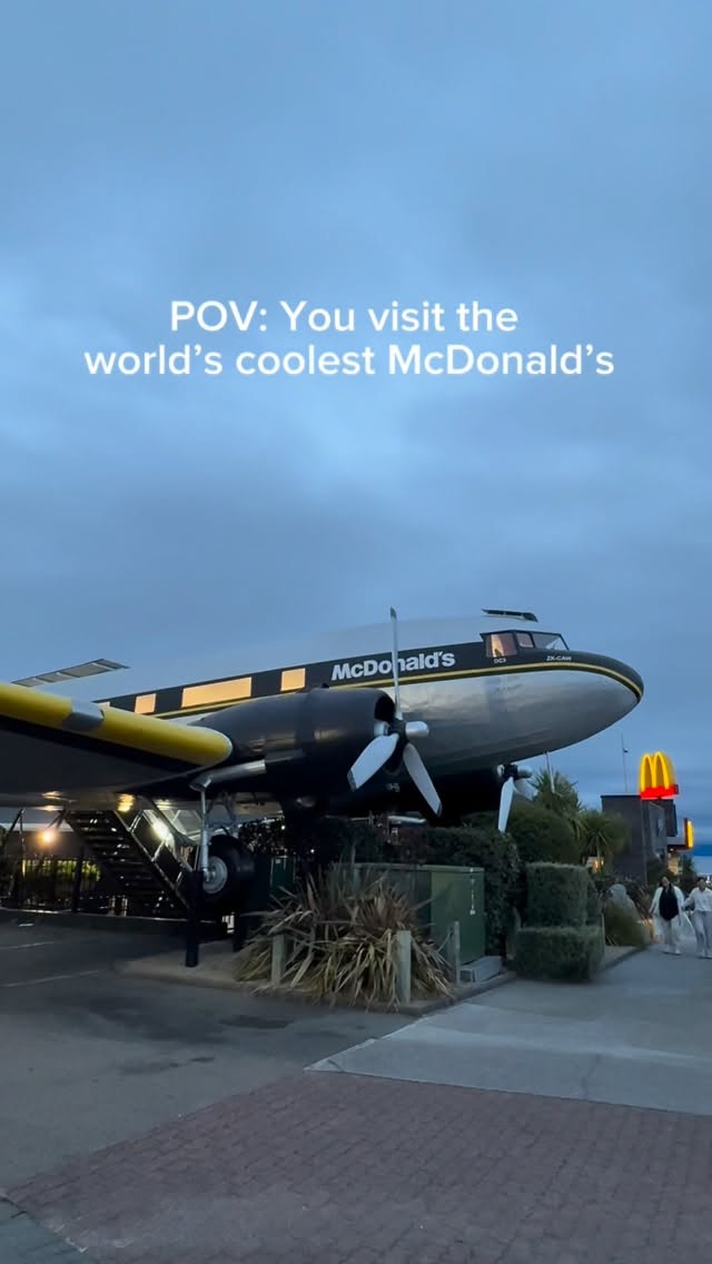 McDonald's Features A Real Airplane For Dining