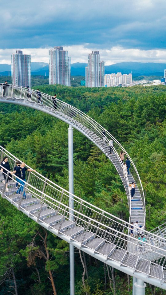 Hwanho Park Space Walk in Pohang, South Korea