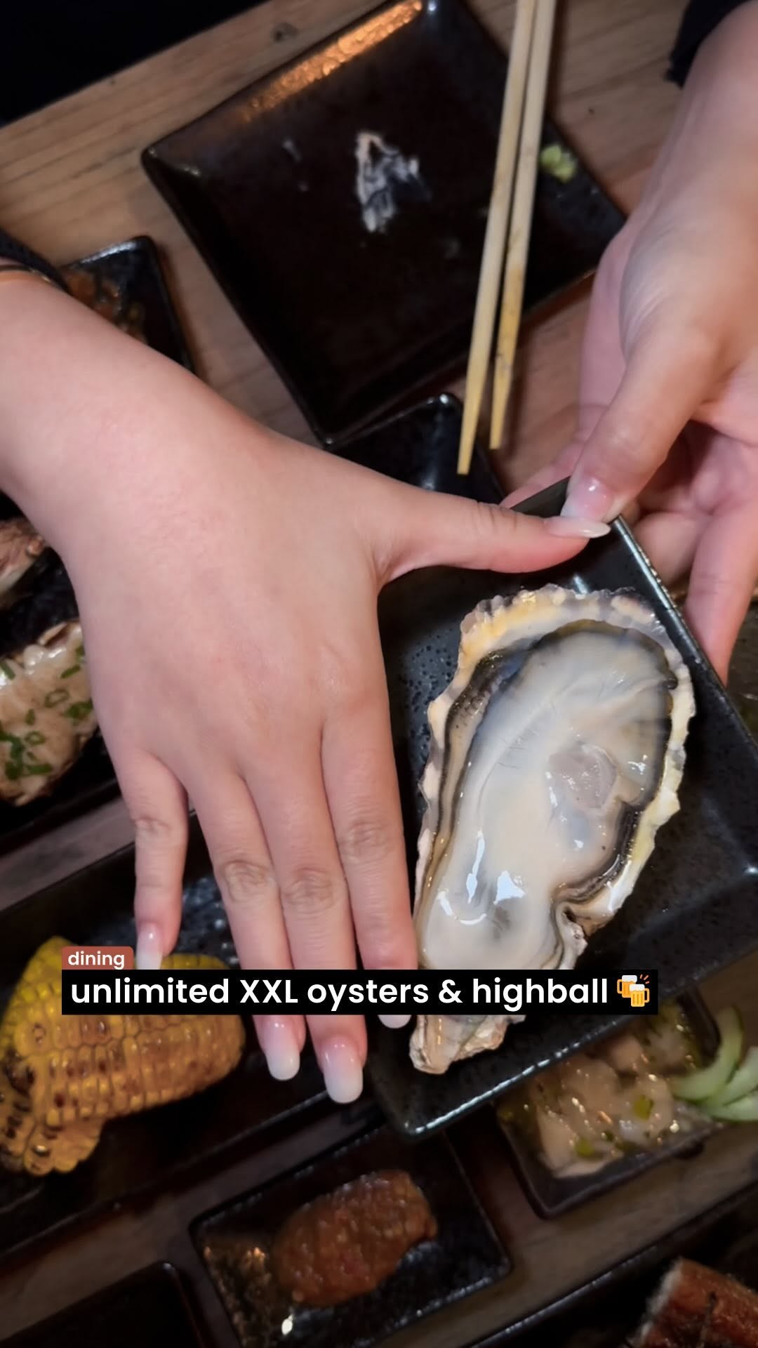 Unlimited Oysters and Yakitori Buffet