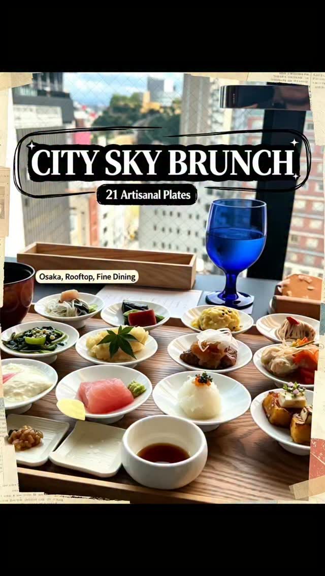 Osaka Luxury Brunch Overlooking Namba District