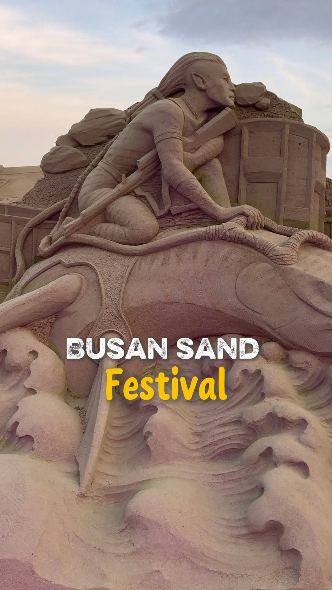 Haeundae Beach Sand Sculptures Draw Crowds