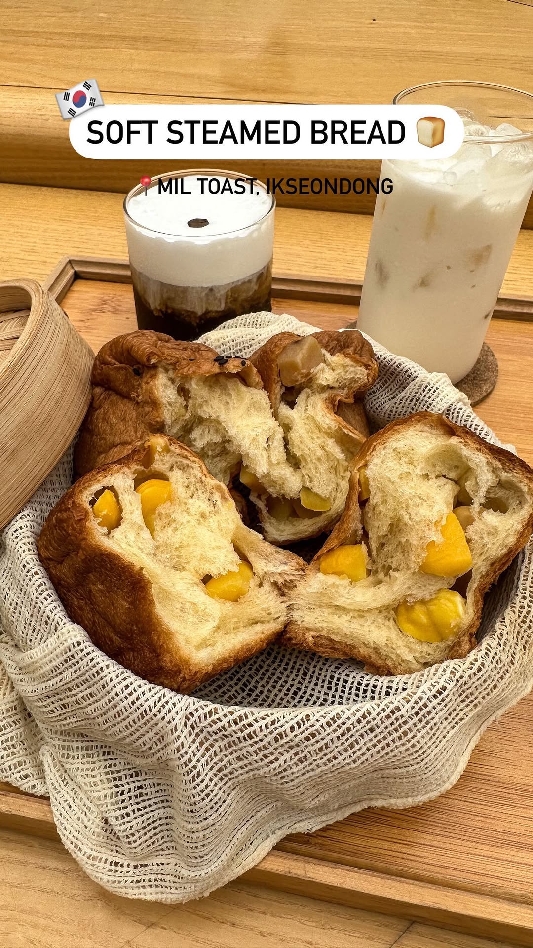 Steamed Breads and Unique Drinks in Ikseondong