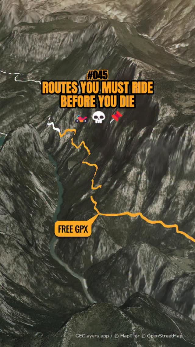 Scenic Motorcycle Route Through French Alps