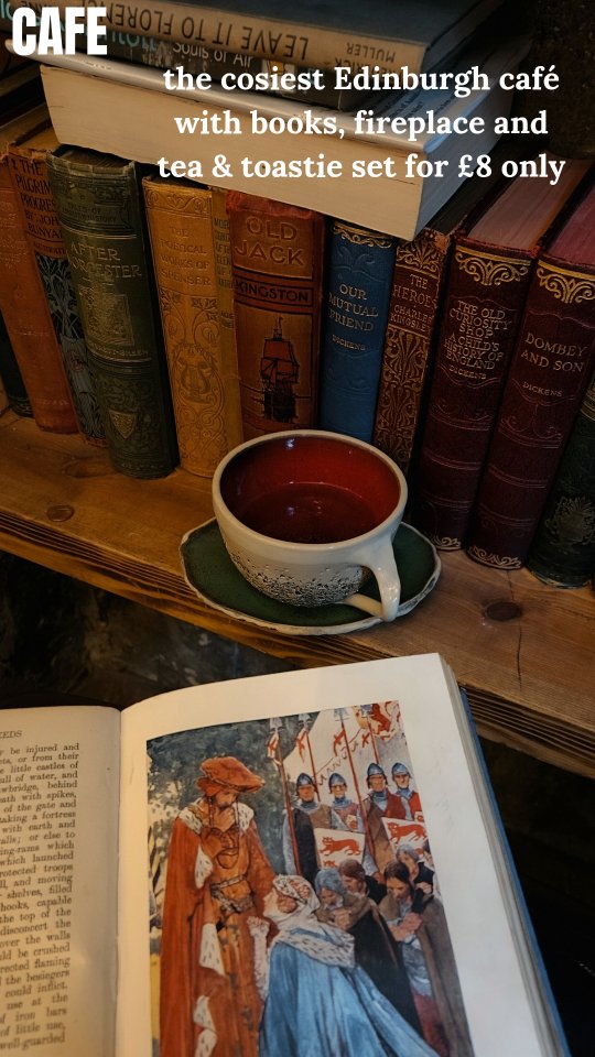 Edinburgh's Cozy Book Cafe Serves Delicious Toasties