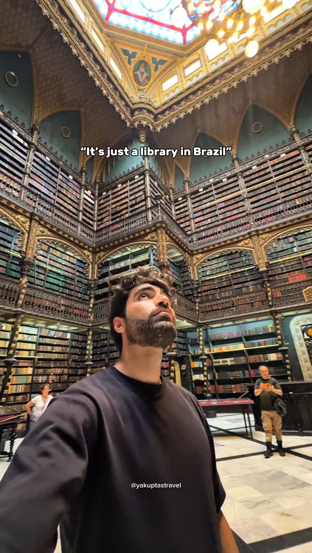 Historic Portuguese Library In Rio De Janeiro