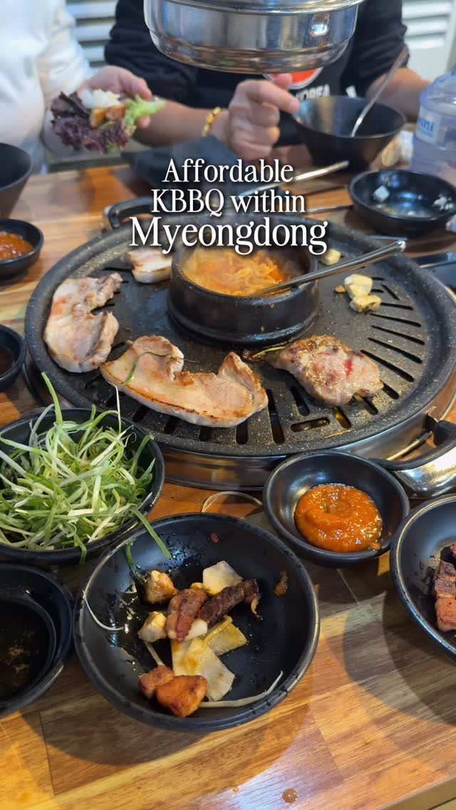 Korean BBQ in Myeongdong