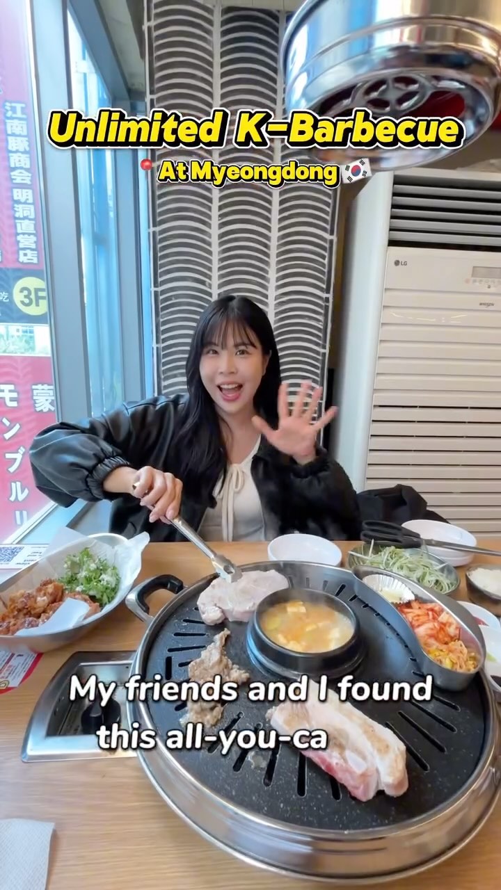 All-You-Can-Eat Korean BBQ in Myeongdong