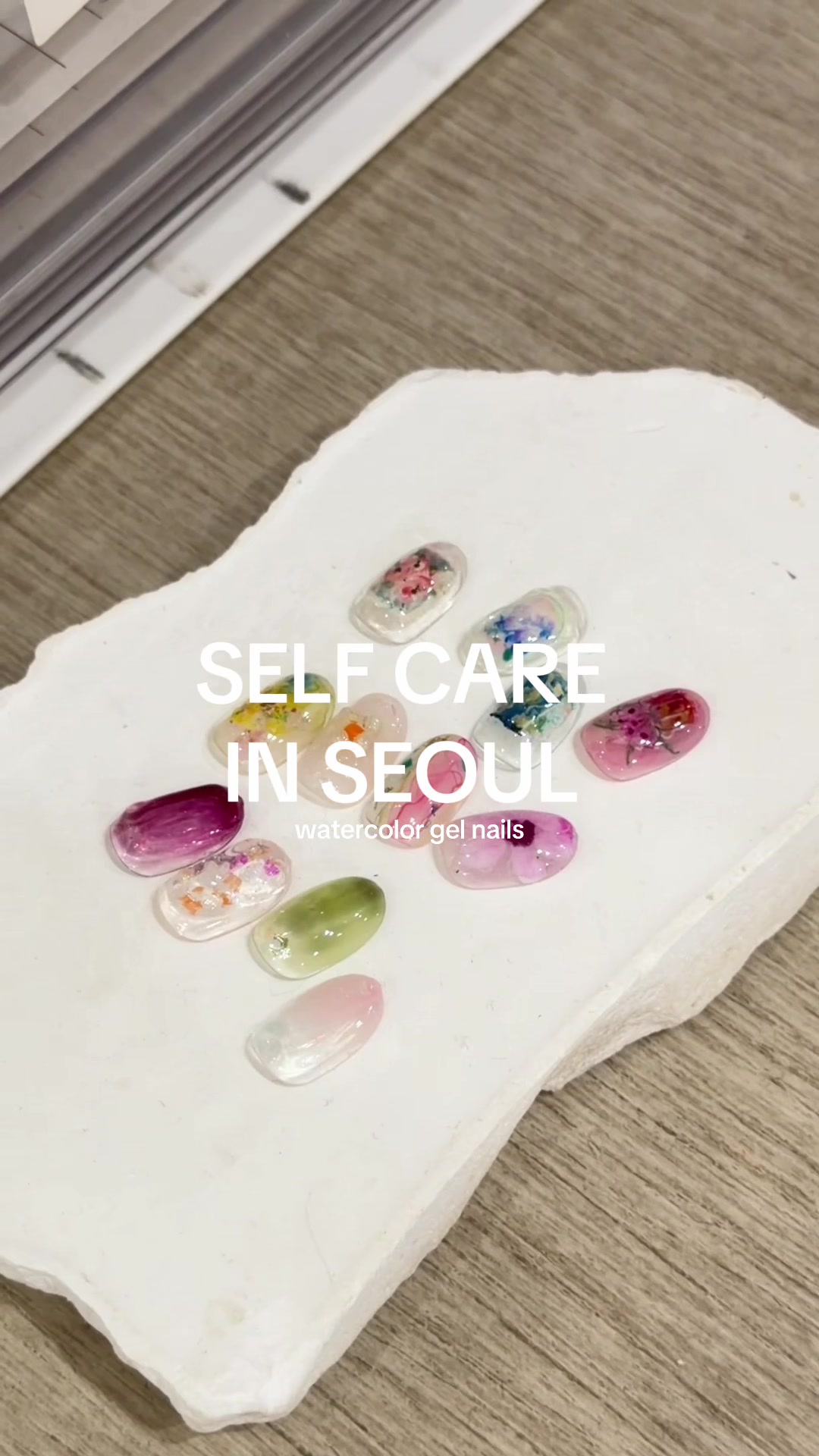 Seoul Watercolor Gel Nails At 5x5 Nail Studio