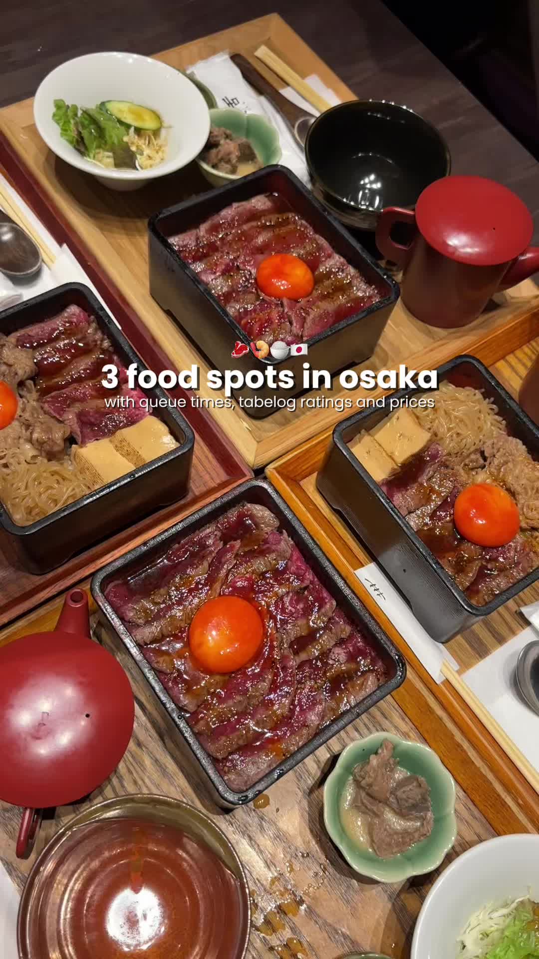 3 Restaurants in Osaka