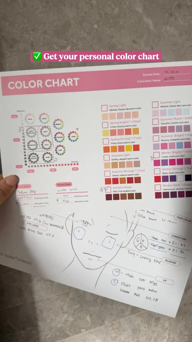 Seongsu Olive Young Offers Free Color Analysis Experience