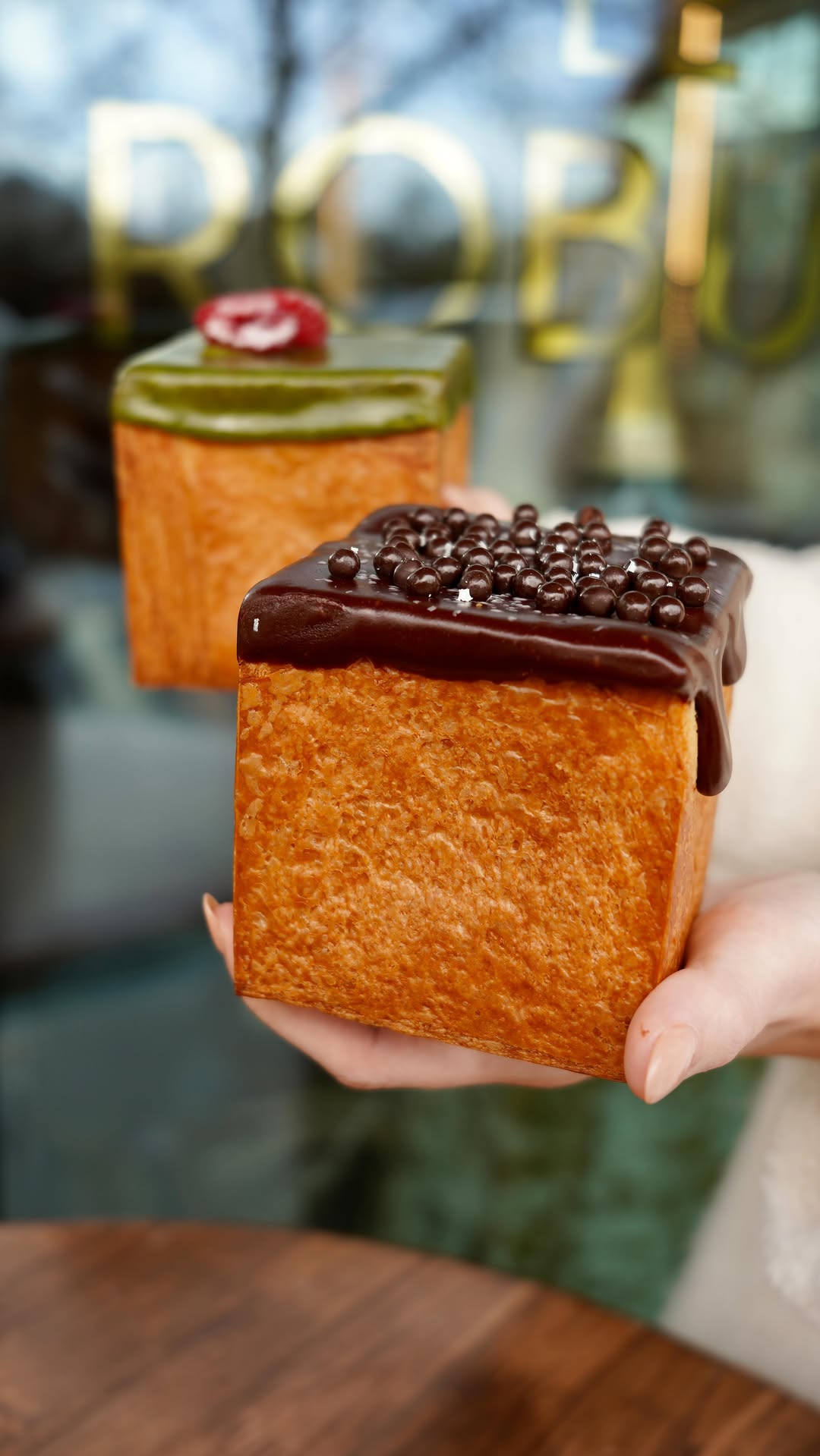 Viral Cube Croissants at Le Deli Robuchon