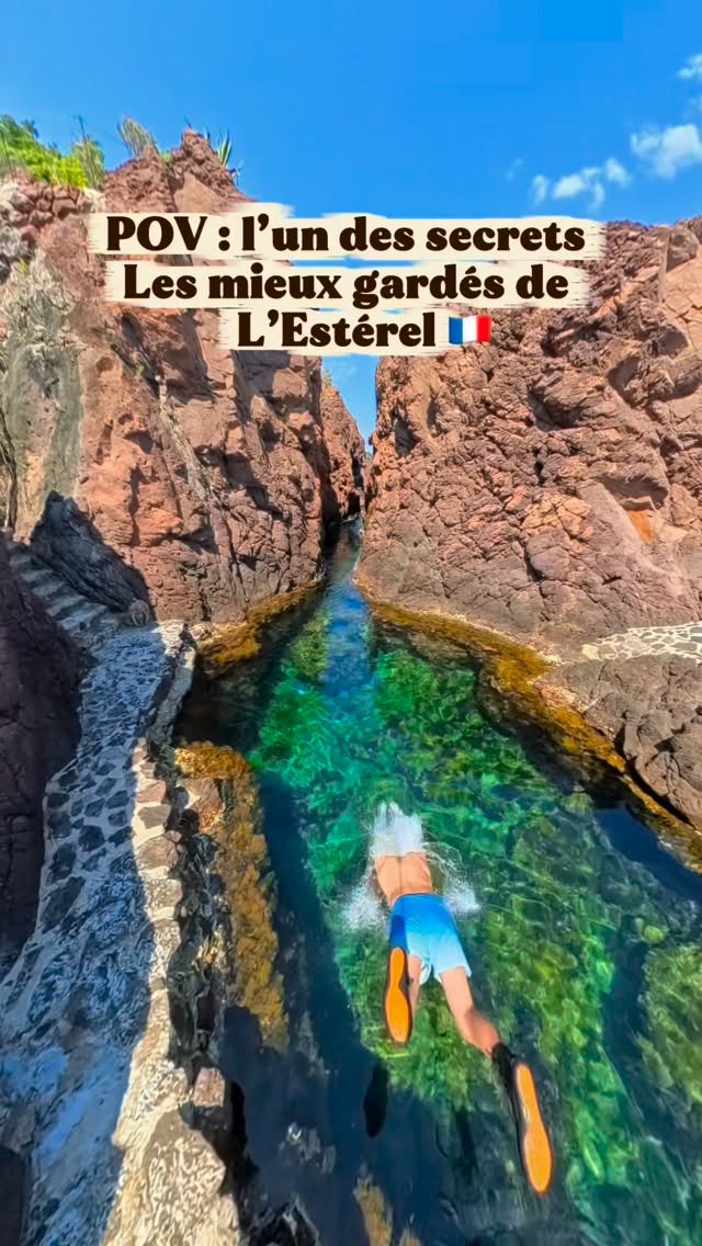 Natural Pool Hidden in Massif de l'Esterel