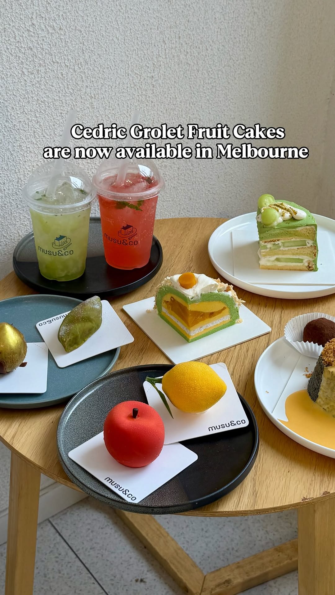 Viral Fruit Cakes at Musu&co Melbourne