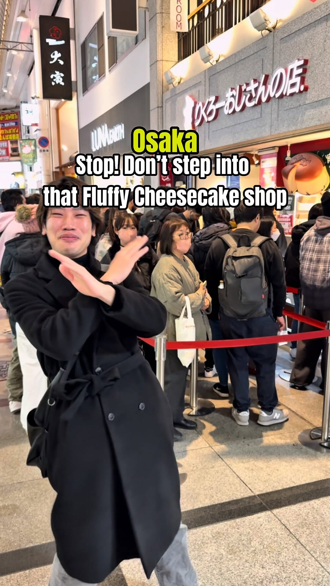Rikuro's Cheesecake Shops In Osaka's Namba