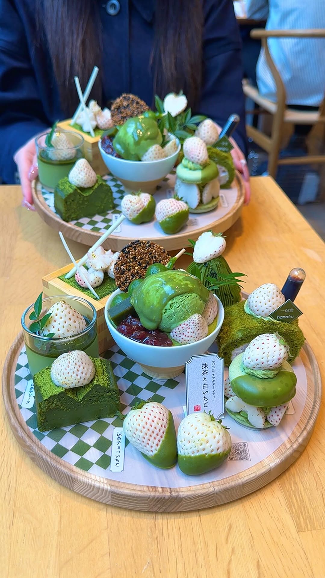 Osaka Cafe Serves Matcha White Strawberry Afternoon Tea
