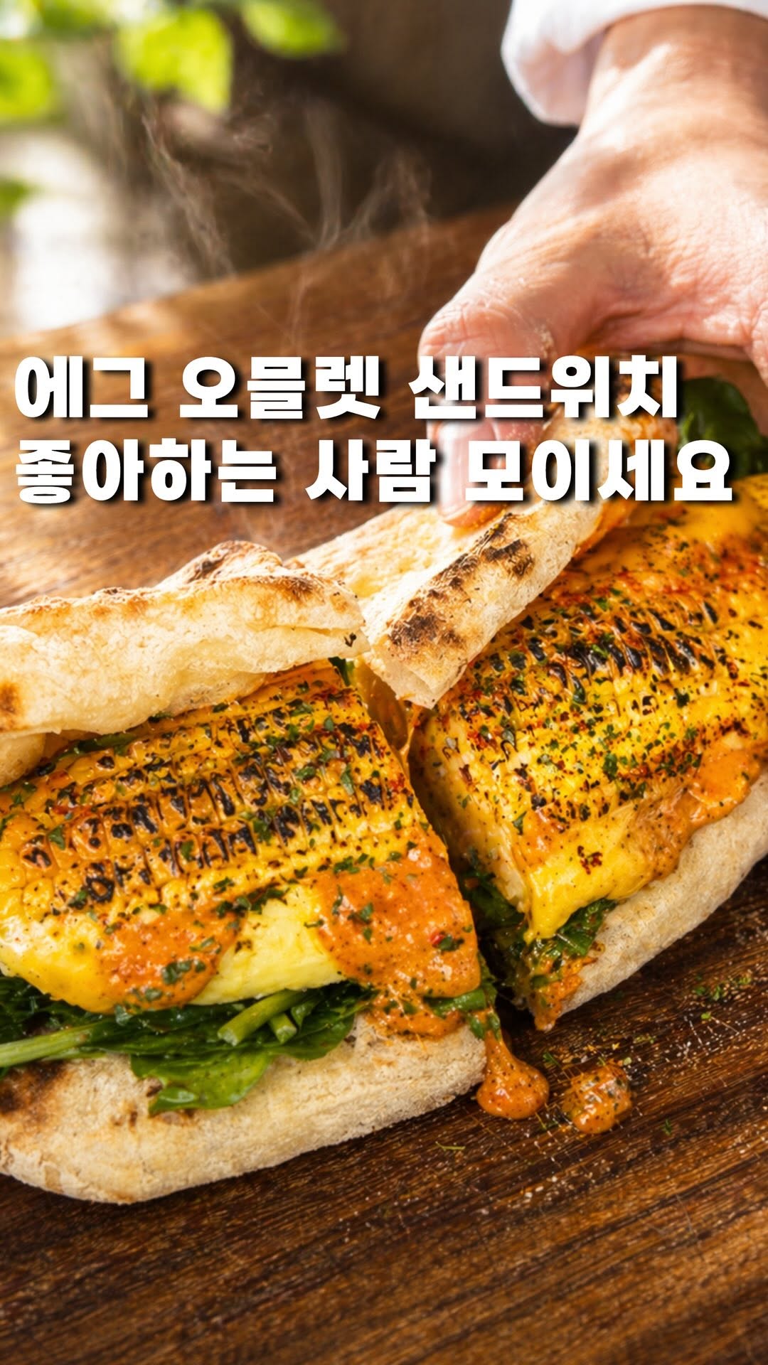 Lipswich's Popular Romesco Omelet and Corn Rib Sandwich