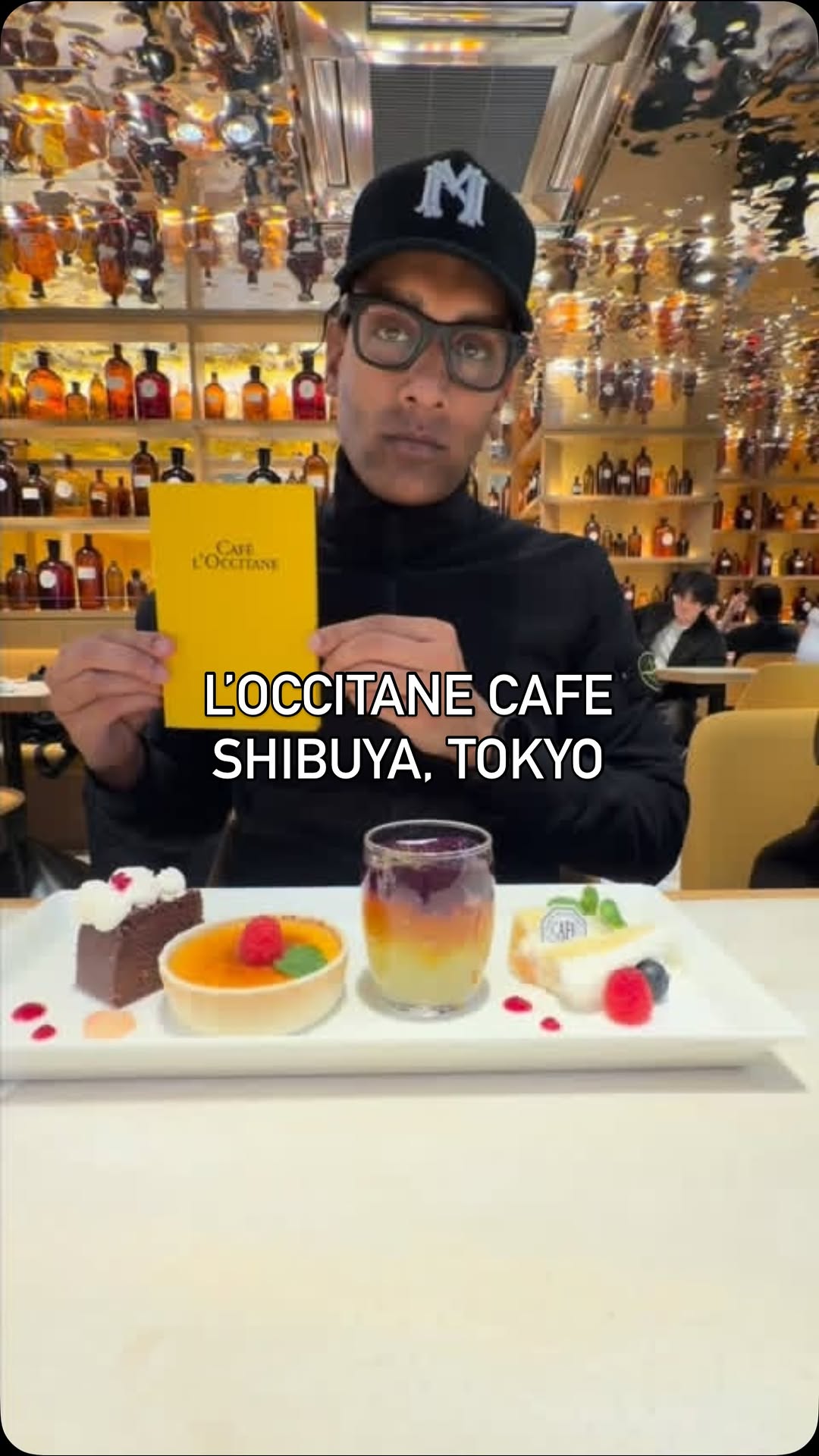 Shibuya Scramble Crossing and L'OCCITANE Cafe