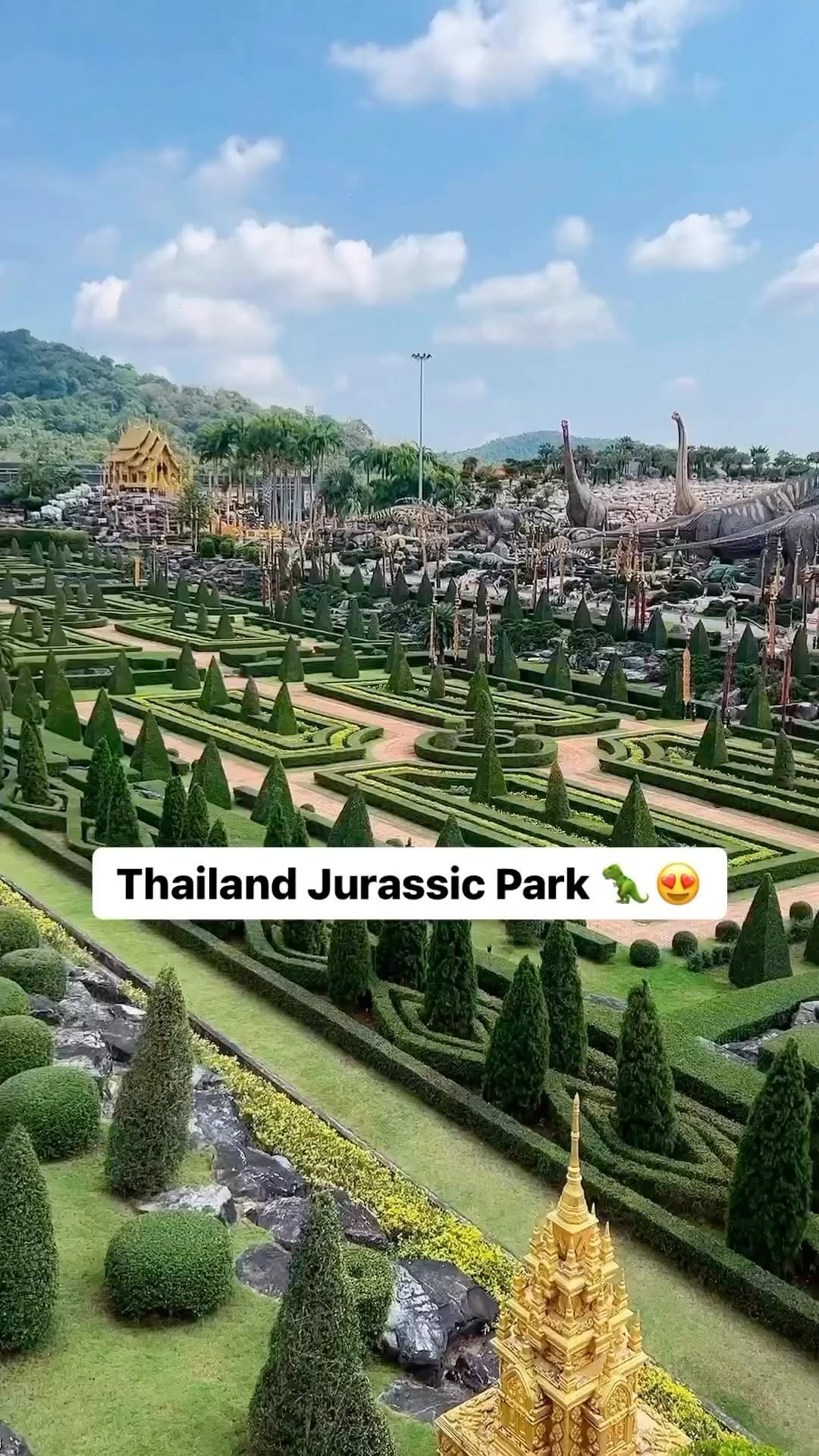 Vibrant Nong Nooch Botanical Garden In Thailand